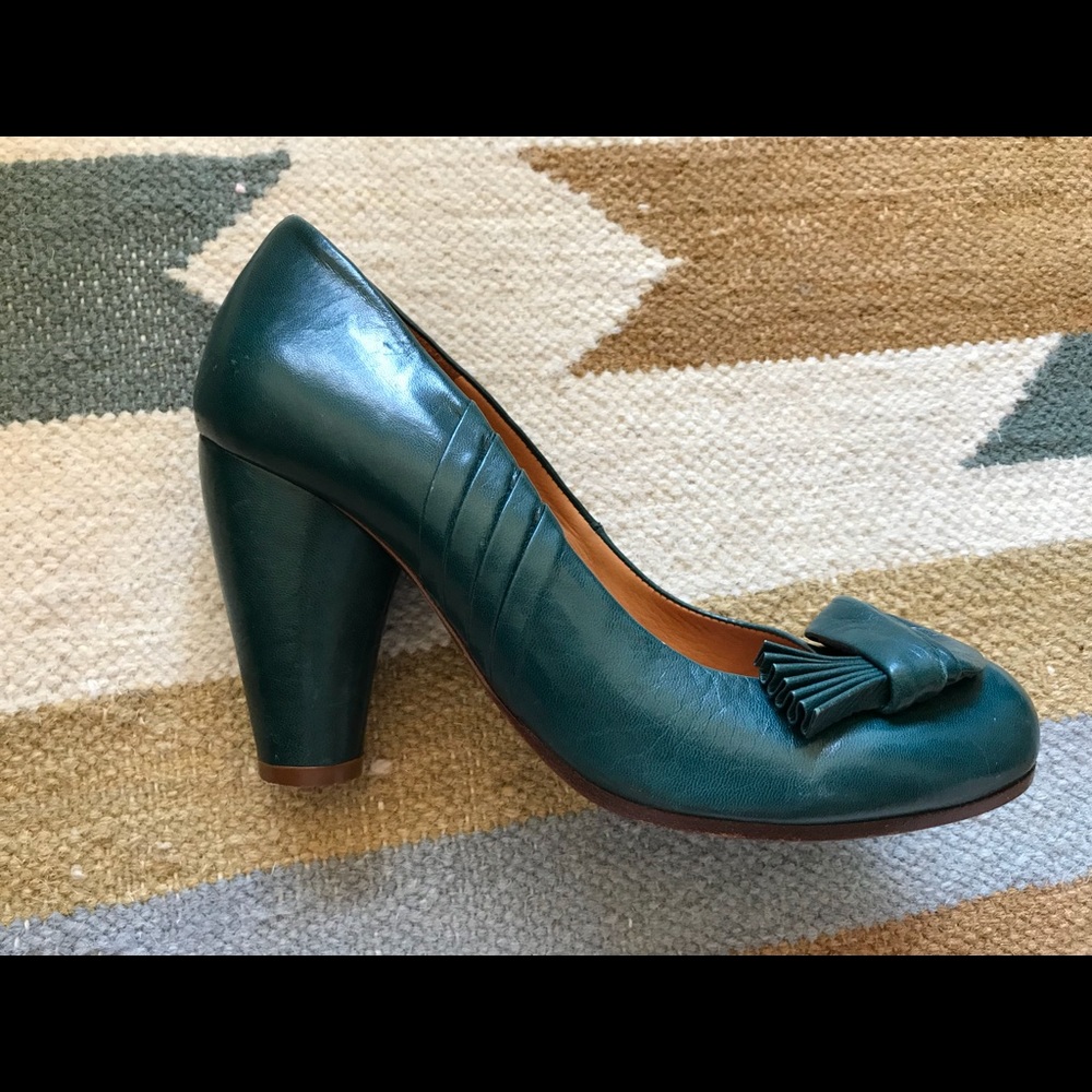 COPY - Chie Mihara Teal Pumps - Picture 2 of 5